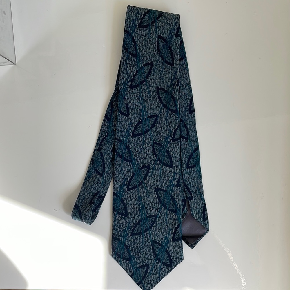 Armani Blue/Green Leaf Tie